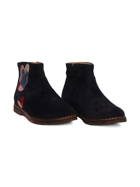  Pom D'api Butterfly Appliqué City Fly Boots - Black 