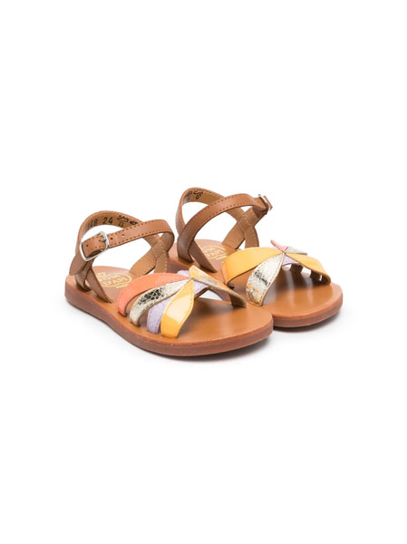  Pom D'api Multi-straps Leather Sandals - Brown 