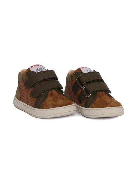  Pom D'api Perforated Mousse Easy Sneakers - Brown 