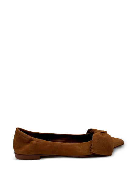  Pomme D´or Bow-detail Ballet Flats - Brown 