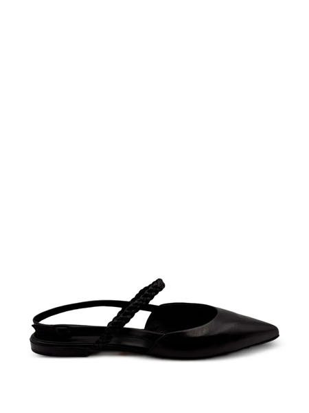  Pomme D´or Braid-detail Flat Pumps - Black 