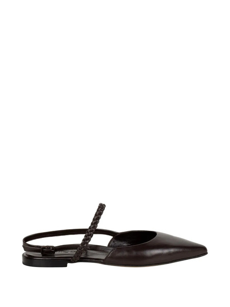  Pomme D´or Braided-strap Flat Pumps - Brown 