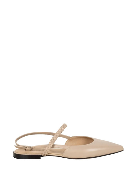  Pomme D´or Braided-strap Flat Pumps - Neutrals 