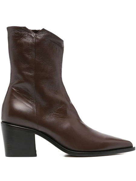  Pomme D´or 60mm Juliette Pointed-toe Ankle Boots - Brown 