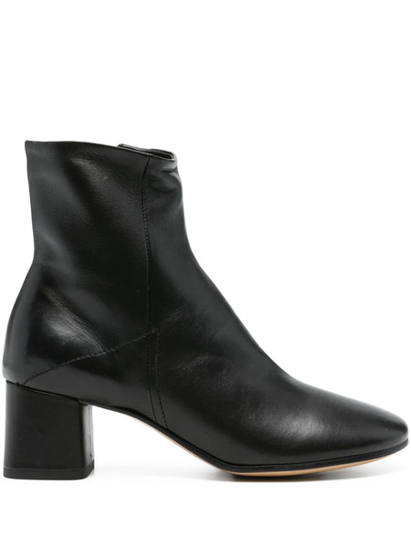  Pomme D´or 60mm Leather Ankle Boots - Black 