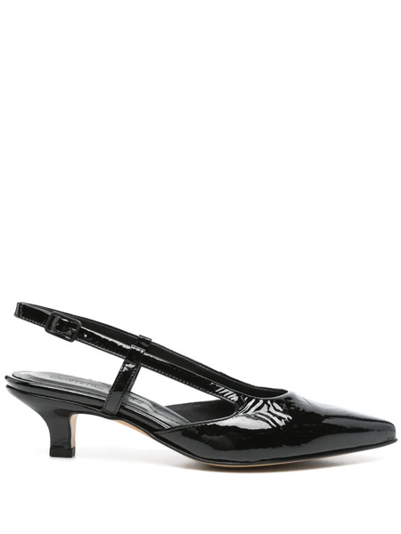  Pomme D´or 40mm Patent Slingback Pumps - Black 
