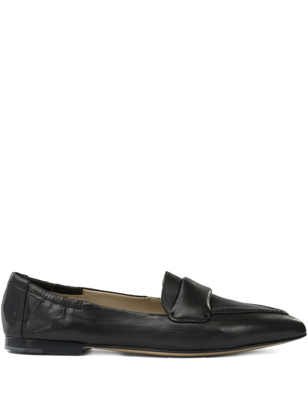  Pomme D´or Pointed Leather Loafers - Black 