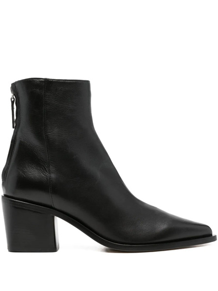  Pomme D´or Pointed-toe Block-heel Boots - Black 