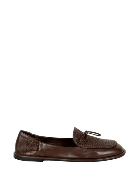  Pomme D´or Woven Tie Loafers - Brown 