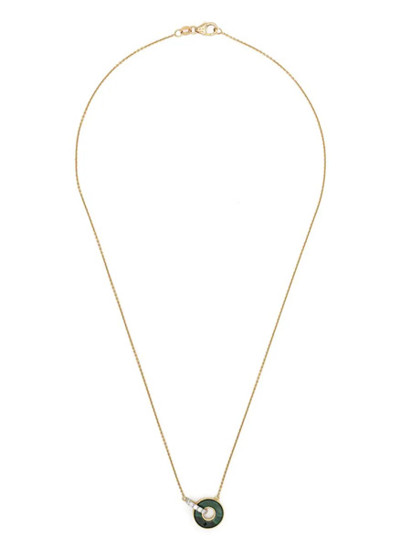  Ponte Vecchio 18kt Yellow Gold Promesse Malachite Necklace 