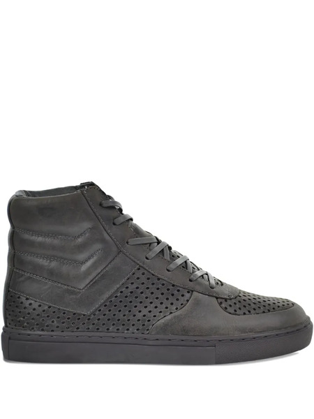  Pony Mercer Leather High-top Sneakers - Grey 