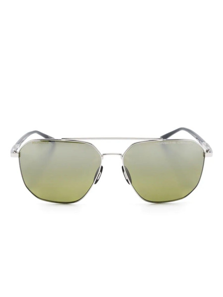 Porsche Design Pilot-frame Sunglasses - Silver 