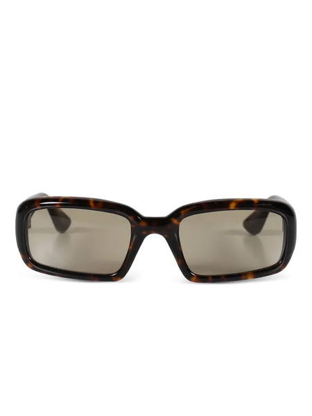  Port Tanger Mektoub Tortoiseshell Rectangle-frame Sunglasses - Brown 