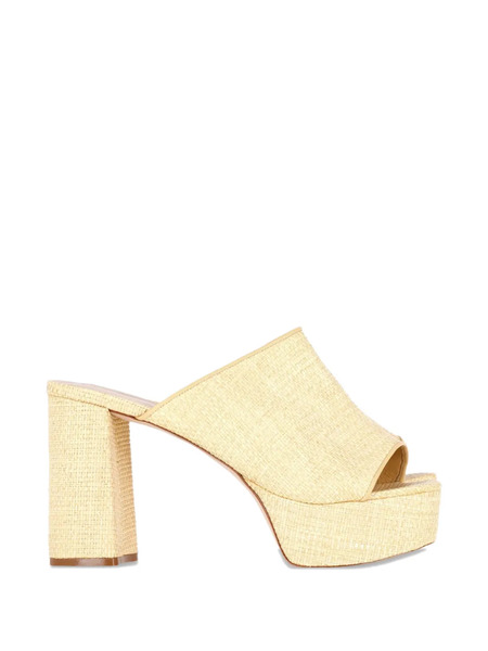  Porte & Paire Weaved Platform Sandals - Neutrals 