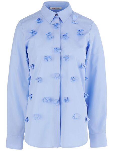  Ports 1961 Allover Pompom Shirt - Blue 