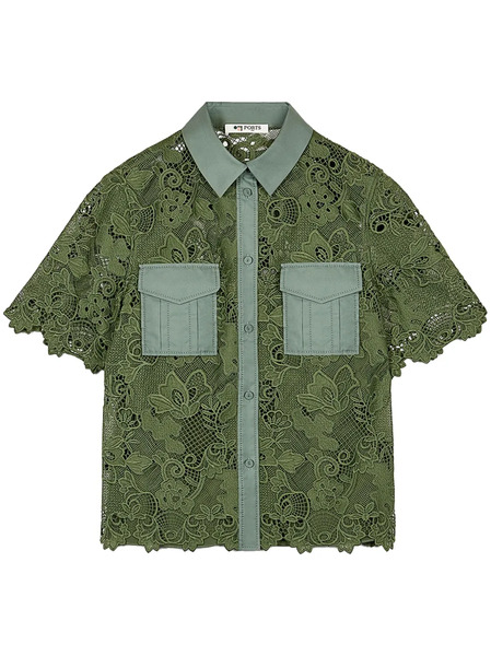  Ports 1961 Chantilly-lace Shirt - Green 
