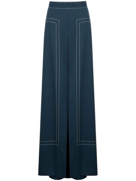  Ports 1961 Contrast-stitching Trousers - Blue 