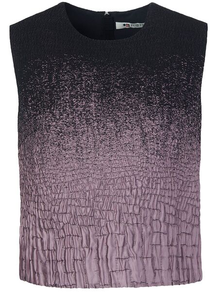  Ports 1961 Gradient-effect Textured Top - Black 
