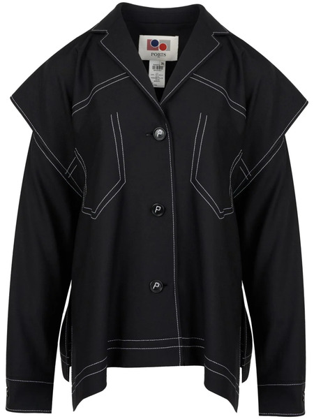  Ports 1961 Long Sleeve Jacket - Black 