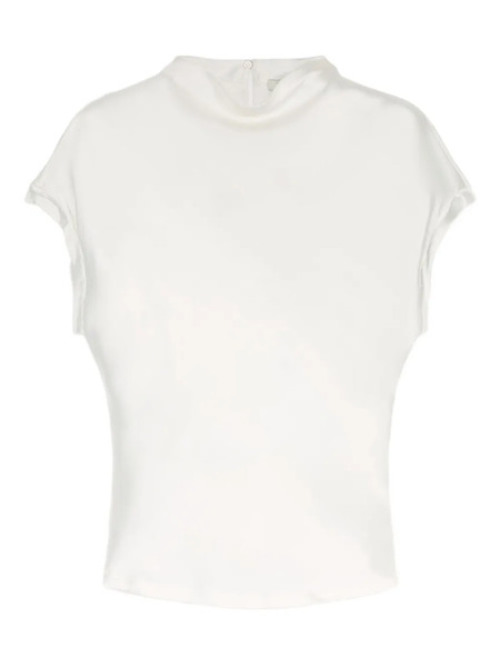  Ports 1961 Mock-neck Short-sleeve Top - Neutrals 