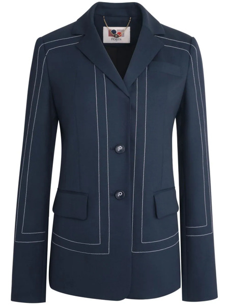  Ports 1961 Single-breasted Blazer - Blue 