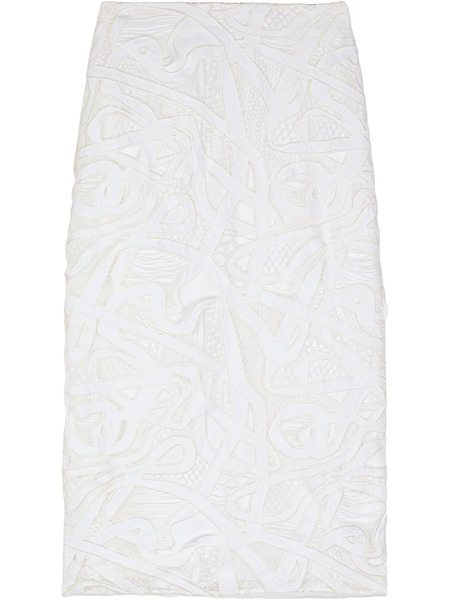  Ports 1961 Weaving-inspired Skirt - White 