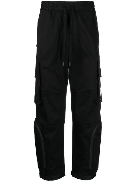  Ports V Drawstring Cargo Trousers - Black 
