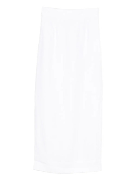  Posse Emma Tailored Long Pencil Skirt - White 