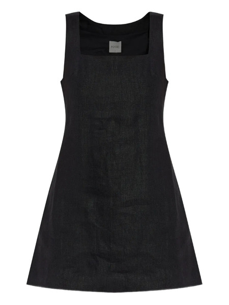  Posse Linen Mini Dress - Black 