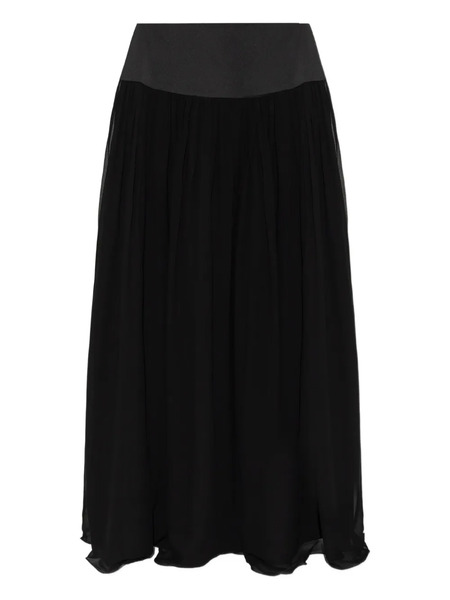  Posse Solene Gathered Maxi Skirt - Black 