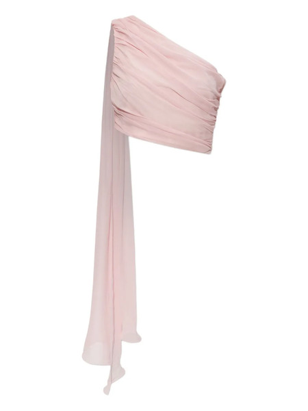  Posse Solene One-shoulder Draped Top - Pink 