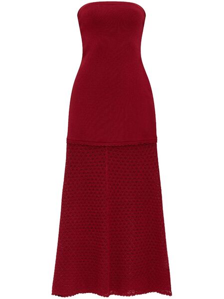  Posse Strapless Maxi Dress - Red 