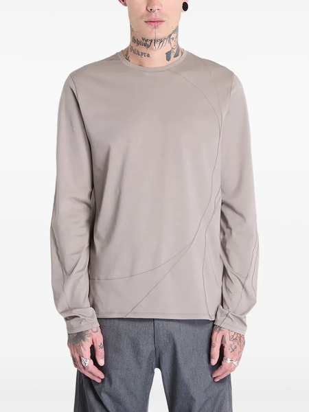  Post Archive Faction Cotton-blend T-shirt - Grey 