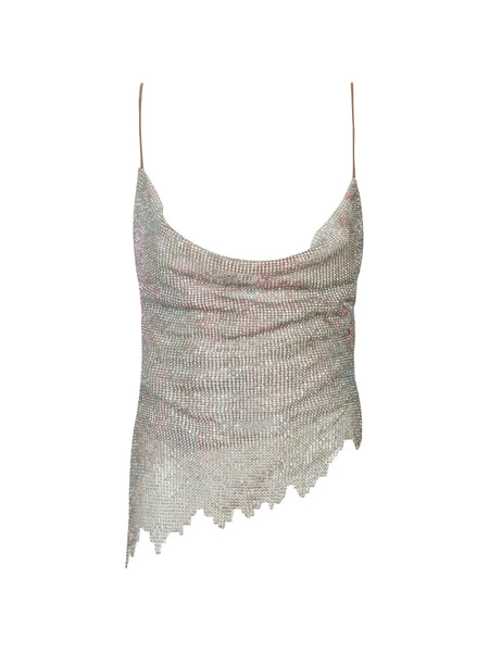  Poster Girl Asymmetric-hem Top - Neutrals 