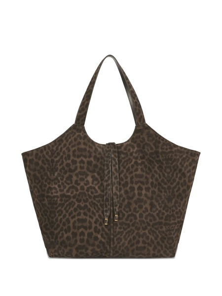  Potamy Leopard-print Tote Bag - Brown 