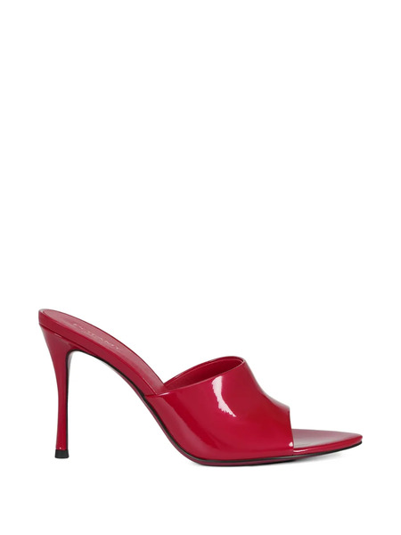  Potamy Pointed Leather Mules - Red 