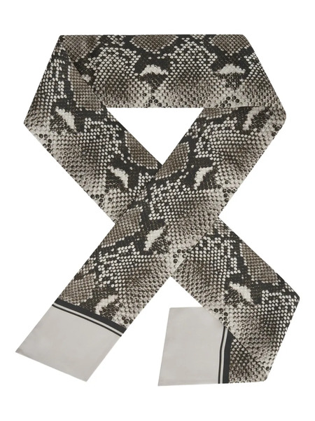  Potamy Snake-print Scarf - Brown 