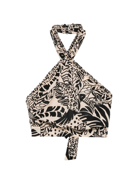  Poupette St Barth Suma Print-detail Top - Neutrals 