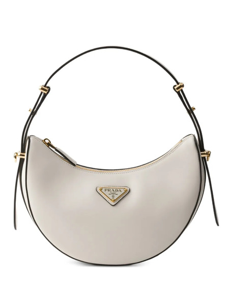 Prada Arqué Mini Leather Shoulder Bag - White 