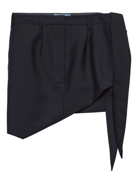  Prada Asymmetric Miniskirt - Blue 
