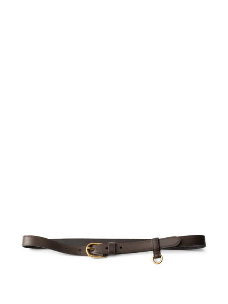  Prada Buckle-detail Leather Belt - Brown 