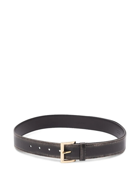  Prada Buckle Leather Belt - Black 