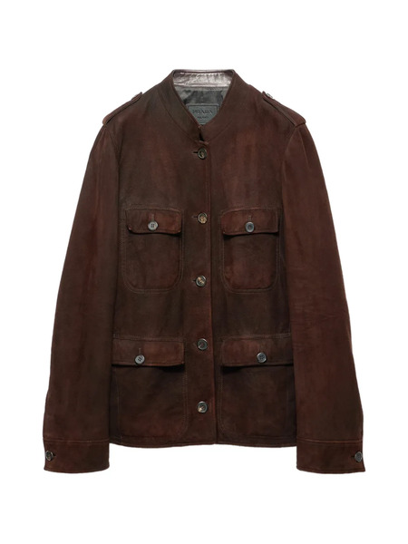  Prada Button Shoulder Jacket - Brown 