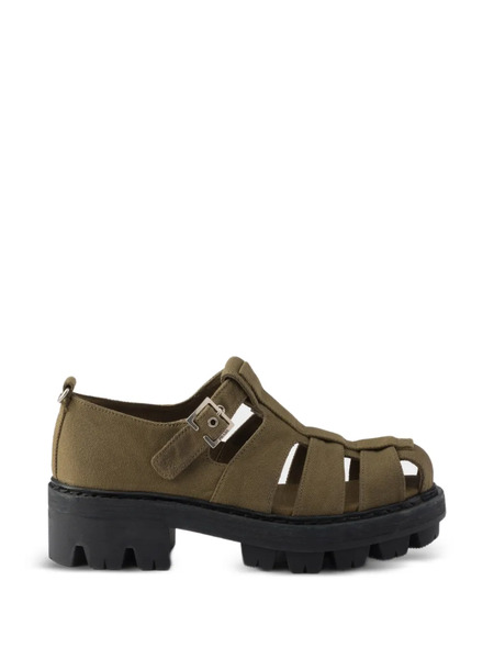 Prada Caged Buckled Sandals - Green 