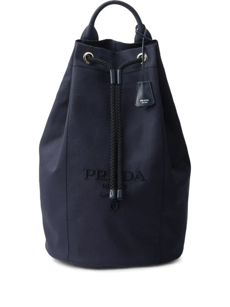  Prada Canvas Drawstring Duffle Bag - Blue 