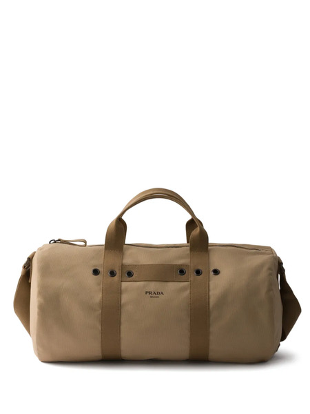  Prada Canvas Duffel Bag - Neutrals 