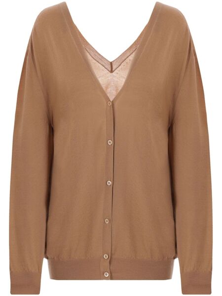  Prada Cashmere Cardigan - Brown 