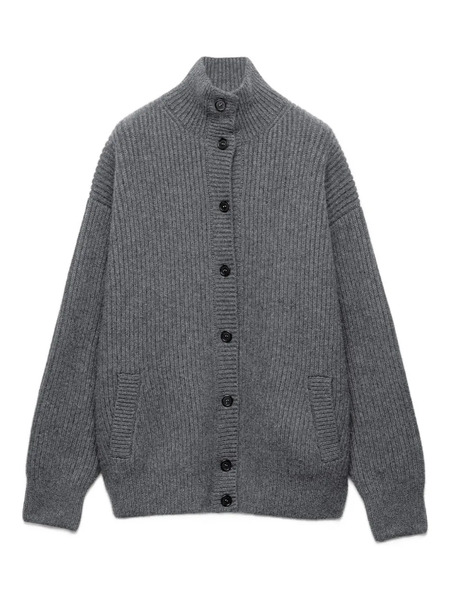  Prada Cashmere Cardigan - Grey 