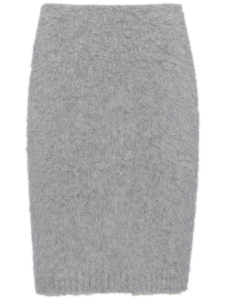  Prada Cashmere Pencil Skirt - Grey 