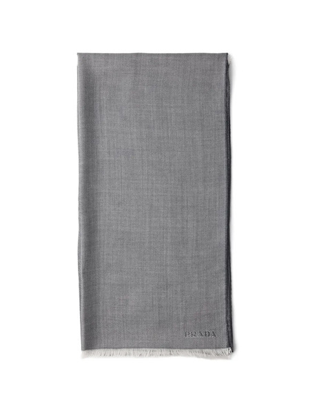  Prada Cashmere, Wool And Silk Scarf - Blue 